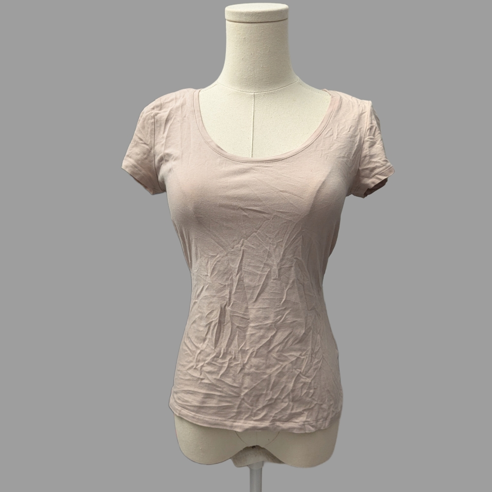 H&M Light Beige Short Sleeve Tee